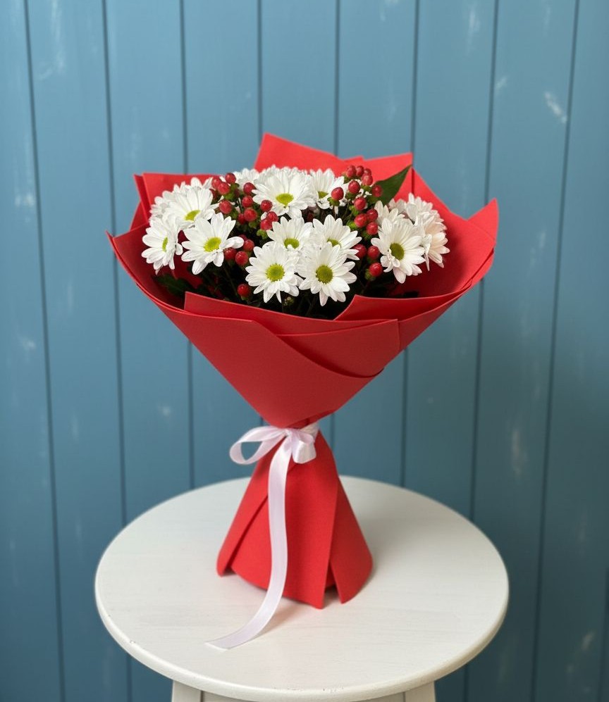 Букет цветов из: Хризантемы в Бобровский