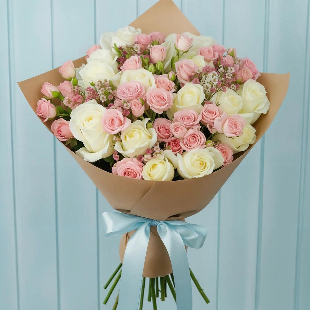 Букет цветов из: Розы в Бобровский