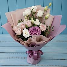 Букет цветов из:  Розы и Лизиантусы #REPLACE_PRED# Бобровский