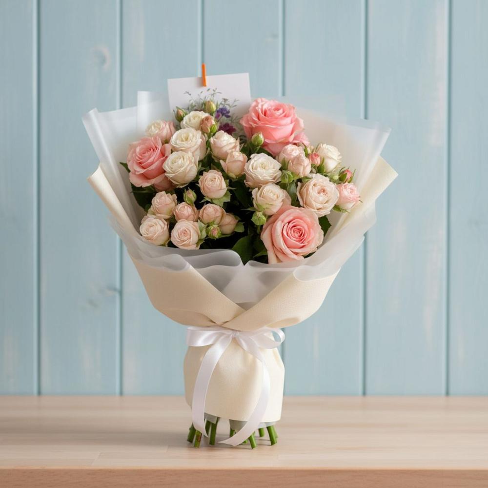 Букет цветов из: Розы в Бобровский