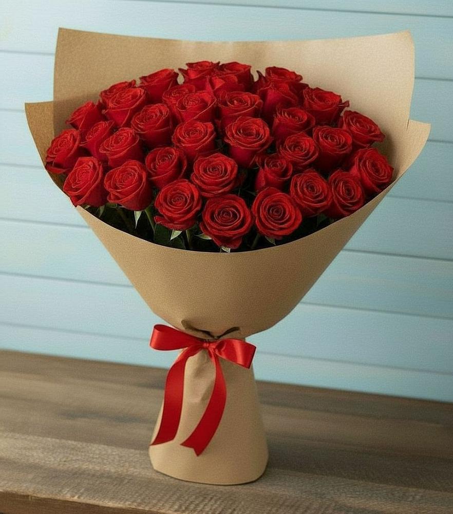 Букет Красные розы Милано в Бобровский
