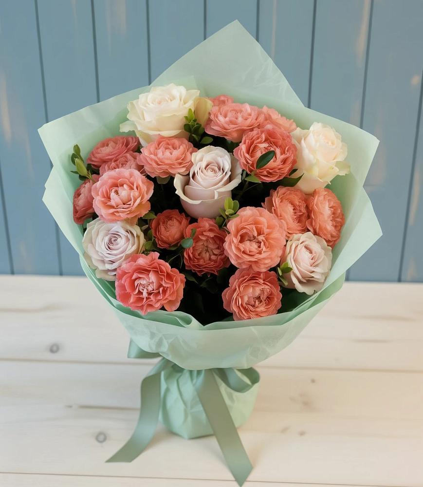 Букет цветов из: Розы в Бобровский