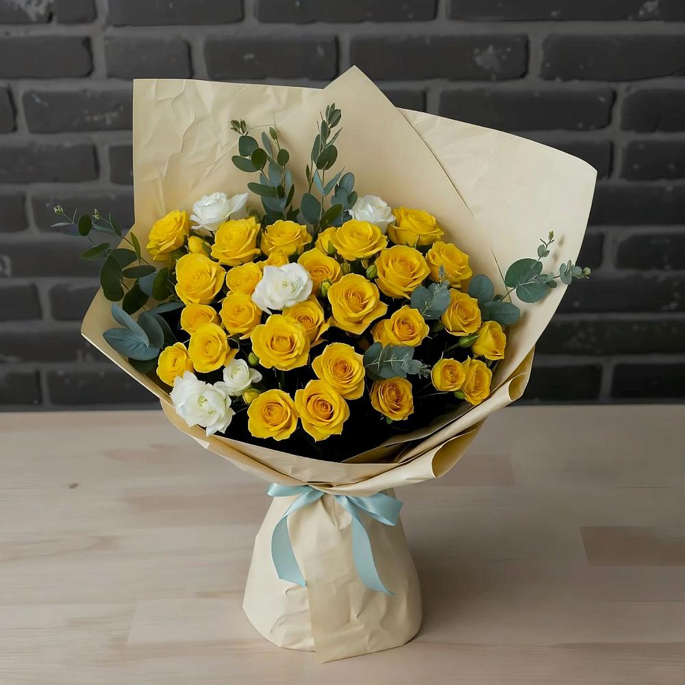 Букет цветов из: Розы в Бобровский