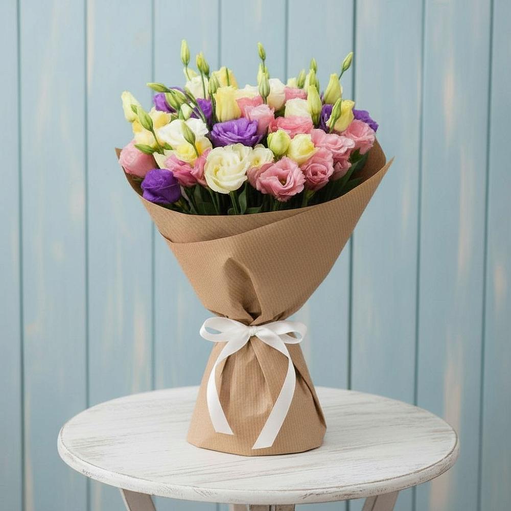 Букет цветов из: Лизиантусы в Бобровский