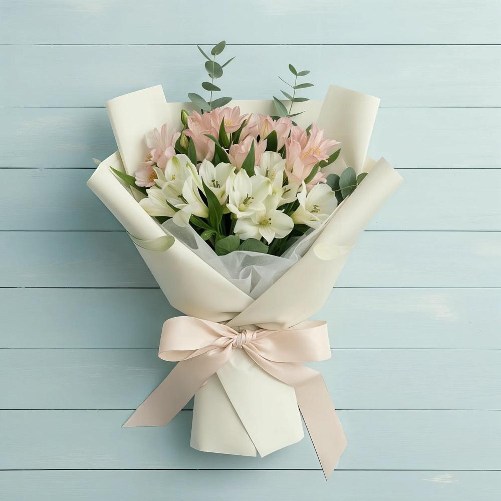 Букет цветов из: Альстромерии в Бобровский