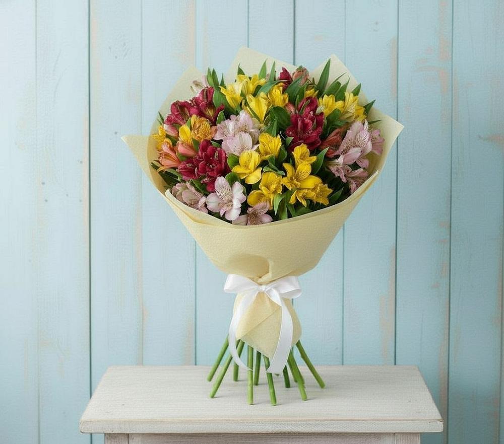 Букет цветов из: Альстромерии в Бобровский