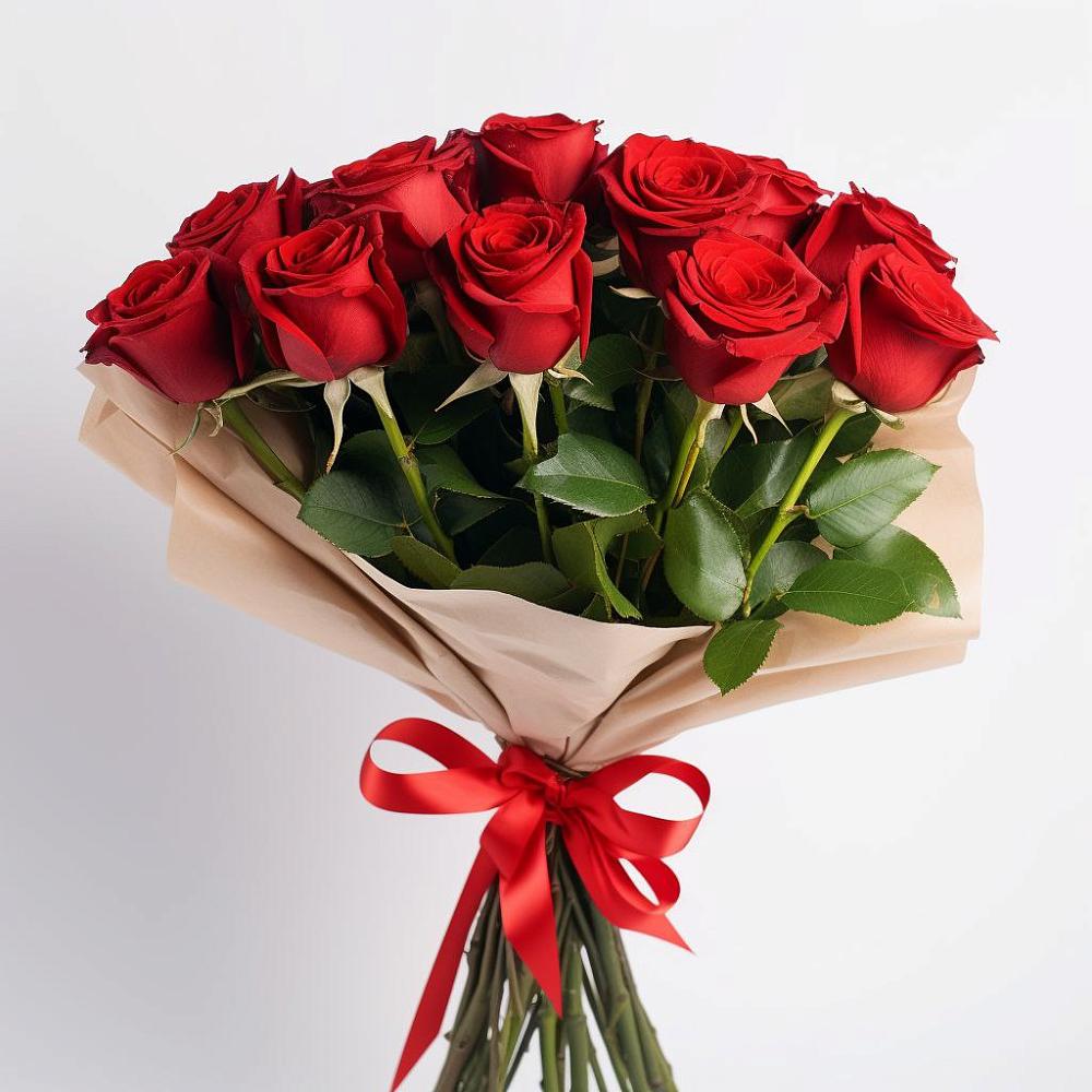 Букет 11 Красных роз Эдлесс Лав в Бобровский