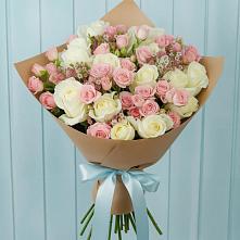 Букет цветов из:  Розы в Бобровский