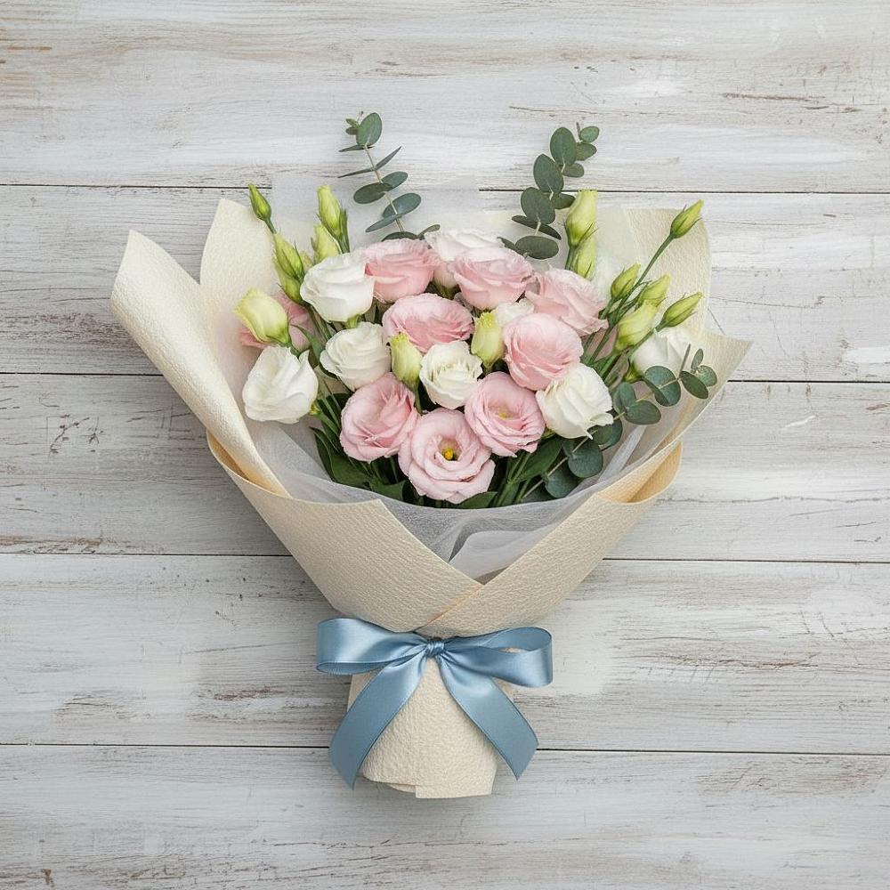 Букет цветов из: Лизиантусы в Бобровский